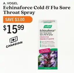 Community Natural Foods A. Vogel echinaforce cold & flu sore throat spray offer