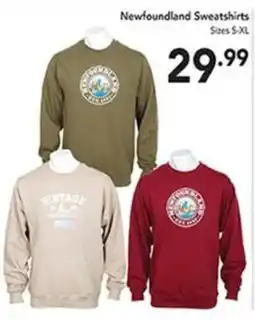 Pipers Newfoundland Sweatshirts offer