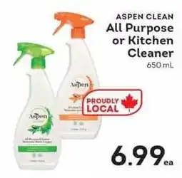 IGA Aspen clean all purpose or kitchen cleaner offer
