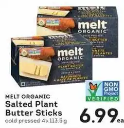 IGA Melt Organic Salted Plant Butter Sticks offer
