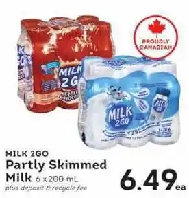 Milk 2GO Partly Skimmed Milk