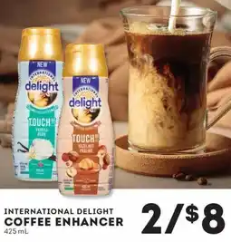 IGA International Delight coffee enhancer offer
