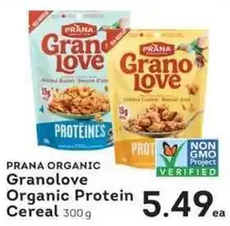 IGA Prana organic granolove organic protein cereal offer
