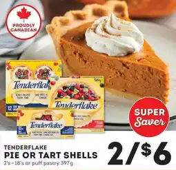 IGA Tenderflake pie or tart shells offer