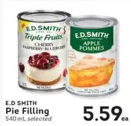 IGA E.D. Smith pie filling offer