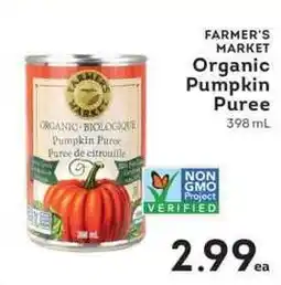 IGA Farmer's market organic pumpkin puree offer