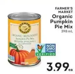 IGA Farmer's market organic pumpkin pie mix offer