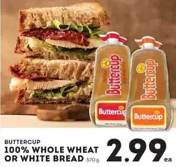 IGA Buttercup 100% whole wheat or white bread offer