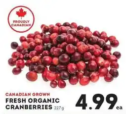 IGA Fresh Organic Cranberries offer