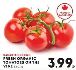IGA Fresh Organic Tomatoes on the Vine offer