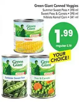 Pipers Green Giant canned veggies offer
