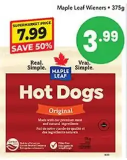 Pipers Maple Leaf Hot Dogs Original offer