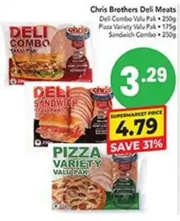 Pipers Chris Brothers Deli Meats Deli Combo Valu Pak Pizza Variety Valu Pak Sandwich Combo offer