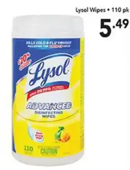 Pipers Lysol advanced disinfecting wipes offer