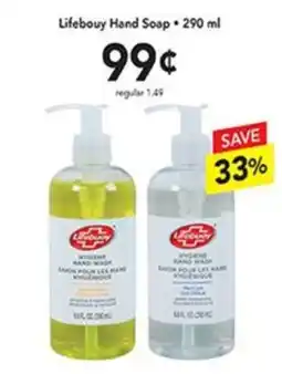 Pipers Lifebouy hand soap offer