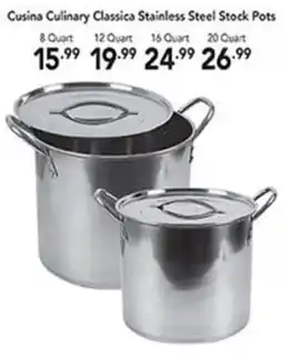 Pipers Cusina Culinary Classica Stainless Steel Stock Pots offer