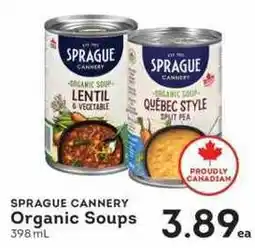 IGA Sprague Cannery Organic Soups offer