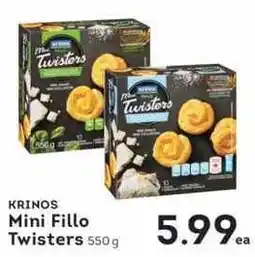 IGA Krinos mini fillo twisters offer