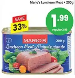 Pipers Mario's luncheon meat offer