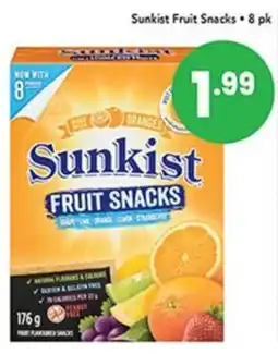 Pipers Sunkist fruit snacks offer