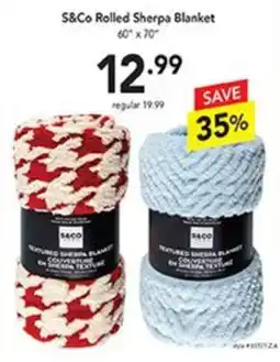 Pipers S&Co Rolled Sherpa Blanket offer