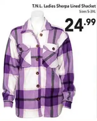 T.N.L. Ladies Sherpa Lined Shacket