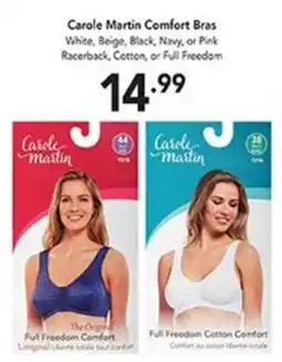 Pipers Carole Martin Comfort Bras offer