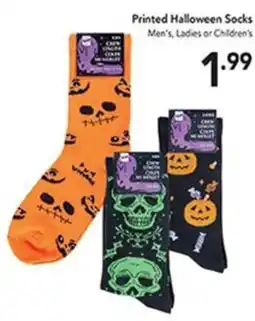 Pipers Printed Halloween Socks offer