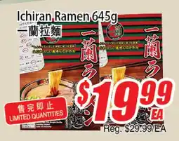 WinCo Food Mart Ichiran Ramen offer