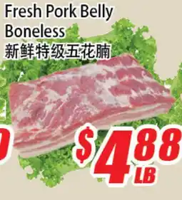 WinCo Food Mart Fresh Pork Belly Boneless offer