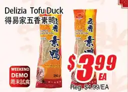 WinCo Food Mart Delizia Tofu Duck offer