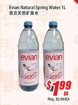 WinCo Food Mart Evian Natural Spring Water offer