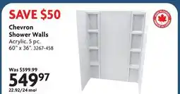 Home Hardware Chevron Shower Walls offer