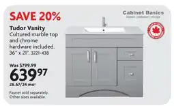 Home Hardware Tudor Vanity offer