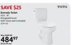 Home Hardware Entrada Toilet offer