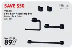Home Hardware Vaneri 5 Pc. Bath Accessory Set offer