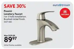 Home Hardware Possini Lavatory Faucet offer