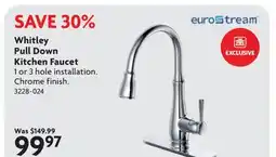 Home Hardware Whitley Pull Down Kitchen Faucet offer