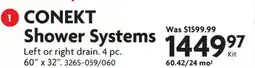 Home Hardware CONEKT Shower Systems offer
