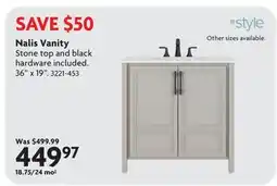 Home Hardware Nalis Vanity offer