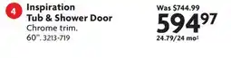 Home Hardware Inspiration Tub & Shower Door offer