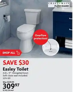 Home Hardware Easley Toilet offer