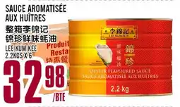 Marché Lian Tai SAUCE AROMATISÉE AUX HUÎTRES offer
