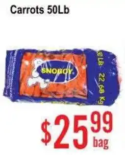 Skyland Foodmart SnoBoy carrots offer