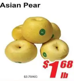 Jian Hing Supermarket Asian Pear offer