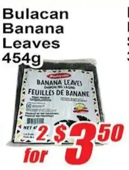 Jian Hing Supermarket Bulacan banana leaves offer