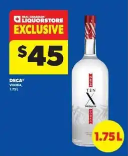 Real Canadian Liquorstore DECA Vodka offer