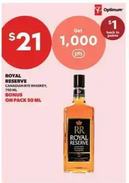 Real Canadian Liquorstore Royal Reserve Canadian Rye Whiskey offer