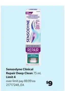 Real Canadian Superstore Sensodyne Clinical Repair Deep Clean offer