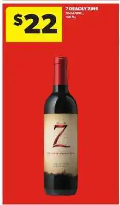 Real Canadian Liquorstore 7 Deadly Zins offer